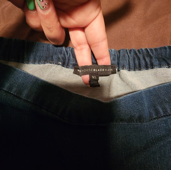 Whbm off shoulder long Jeans Top size xl - Picture 5 of 6